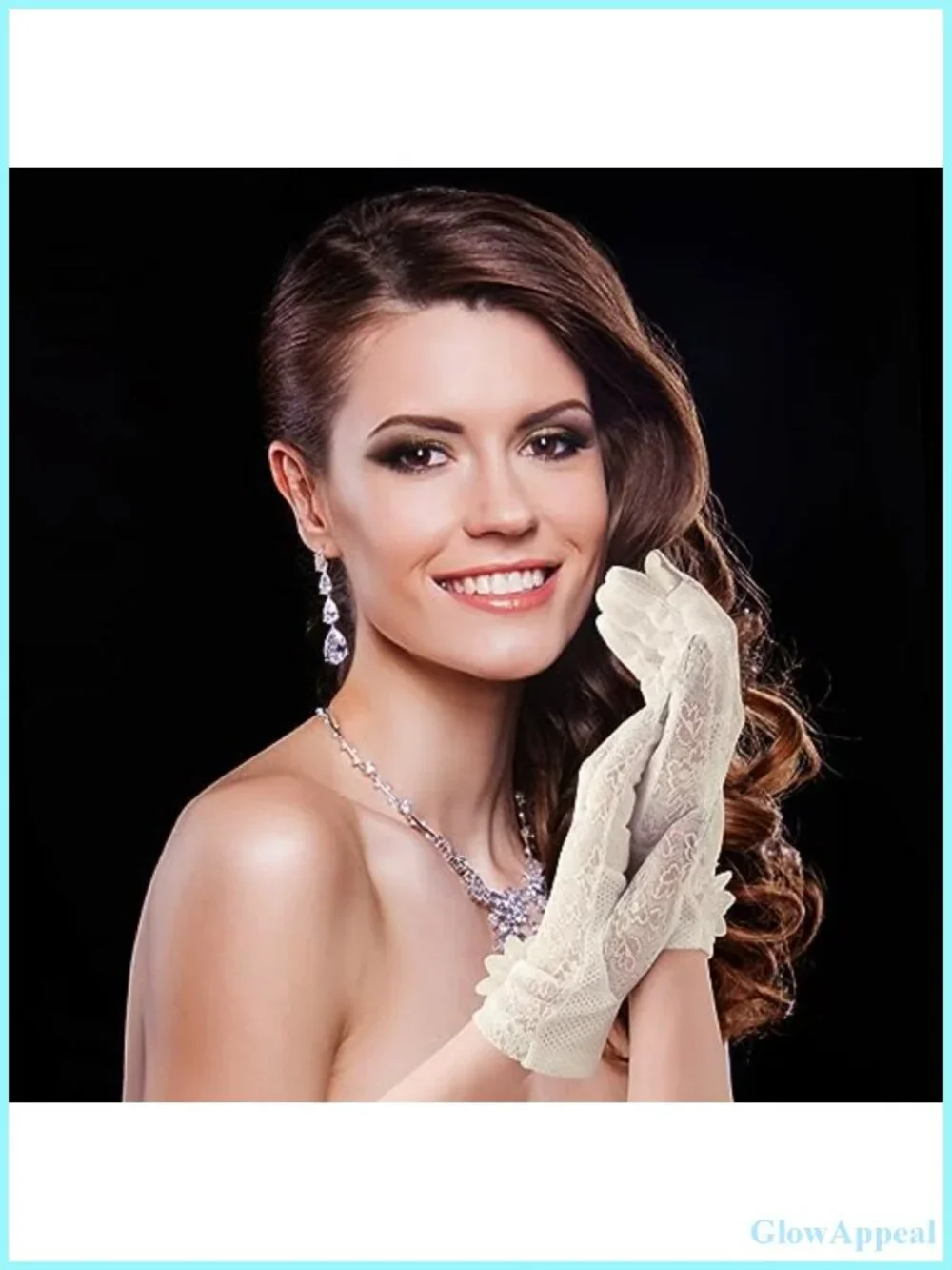 Lace Floral Gloves for Tea Party, Bridal, Opera & Cosplay - Touch Screen